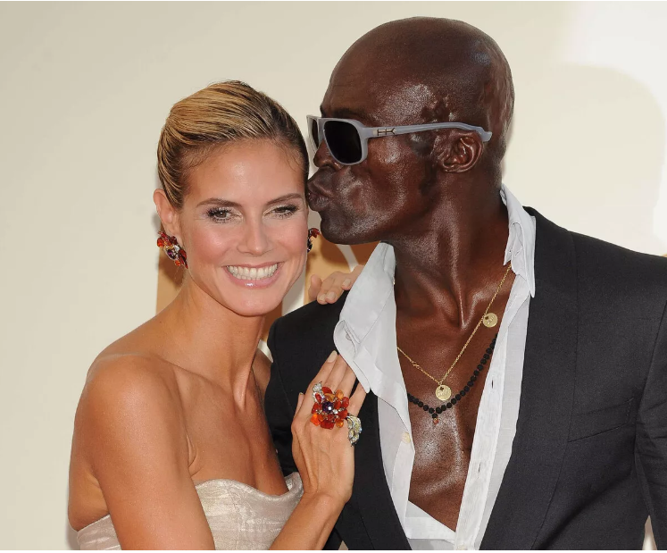 Heidi Klum en Seal tijdens huwelijk