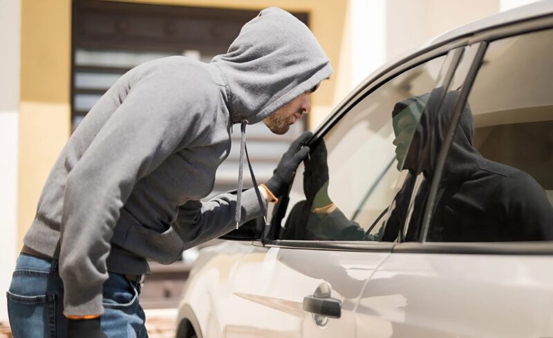 Auto diefstal situatie