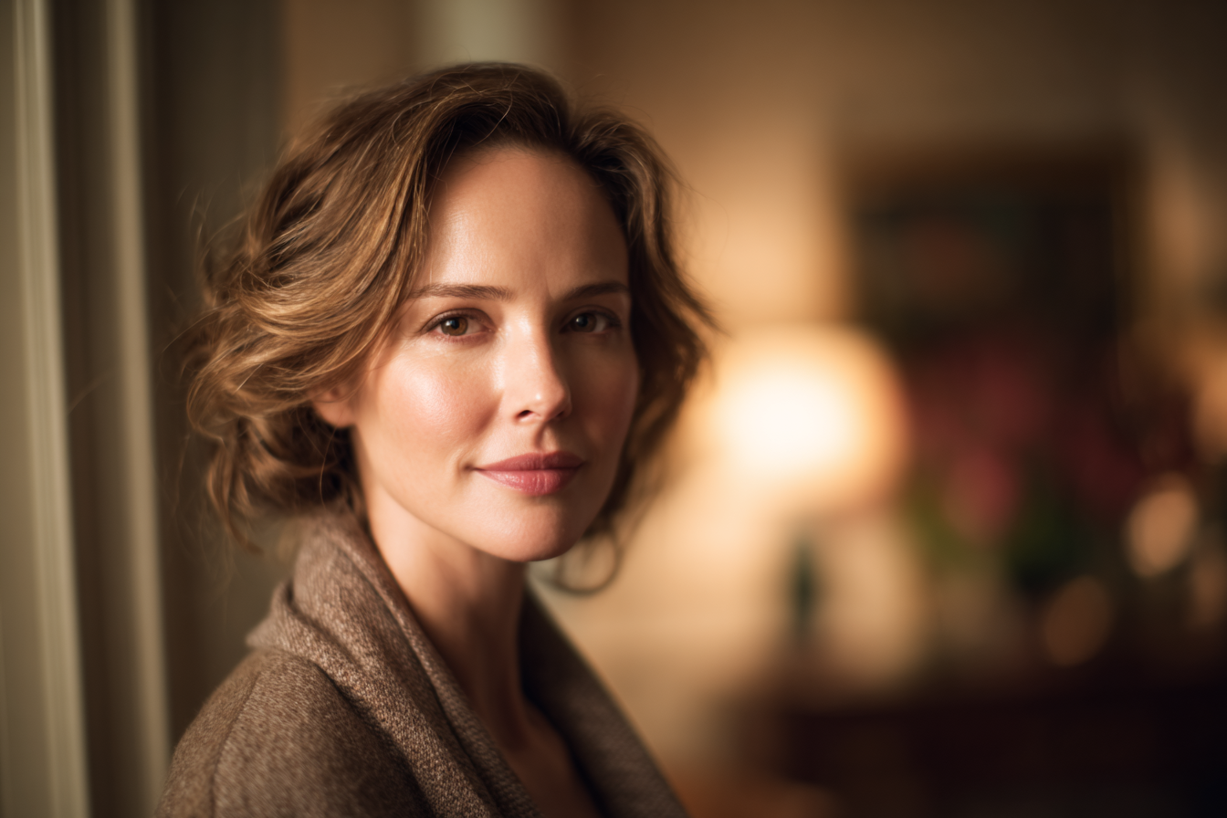 Een vrouw staande in een huis | Bron: Midjourney