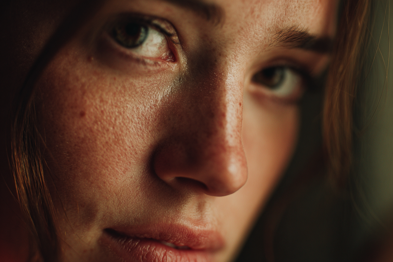 Close-up van een vrouw's gezicht | Bron: Midjourney